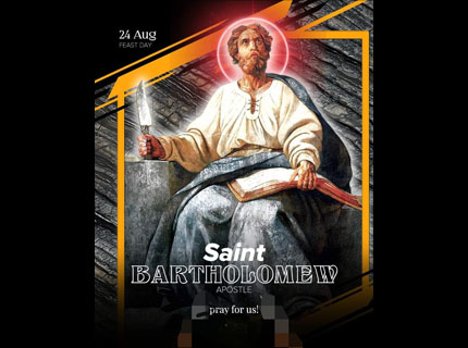 24 สิงหาคม ฉลองนักบุญบาร์โธโลมิว อัครสาวก (St Bartholomew, Apostle ...